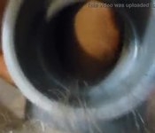 Vacuum Cleaner Suck and Wank with cum