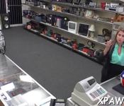 Enjoyable slut has sex in shop