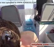 Getting fucked on a boat and cumwalking in front of the captain