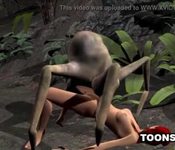 3D Redhead Getting Fucked by an Alien Spider
