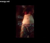 Huge women Arabian dance on webcam