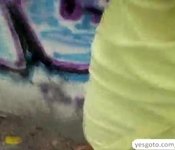 Big assed Charity Crawford fucks in public for cash
