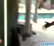 Realtor amateur showing off house