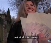 Public Agent Cute Russian loves sex for cash