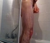 Having A Shower