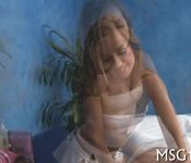 Yummy angel licks giant dick